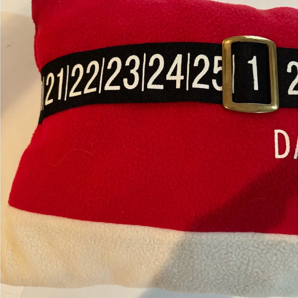 Days ‘Til Christmas Advent CHRISTMAS PILLOW